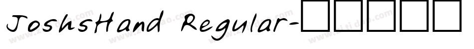 JoshsHand Regular字体转换